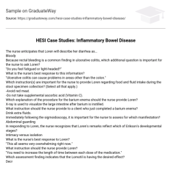 Hesi abdominal assessment case study