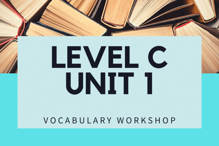 Vocabulary workshop unit 1 answers level f