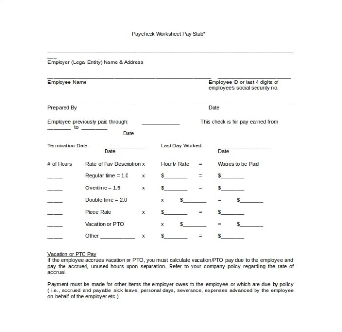 Understanding your pay stub worksheet answers